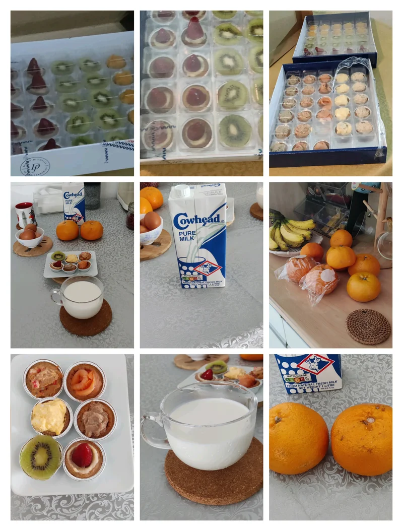 今日早点  一口一个🍰🍩🍮🍛🍓🍒