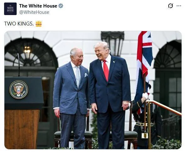 陆媒：白宫宣布有“两个国王” 尴尬的远不止查尔斯