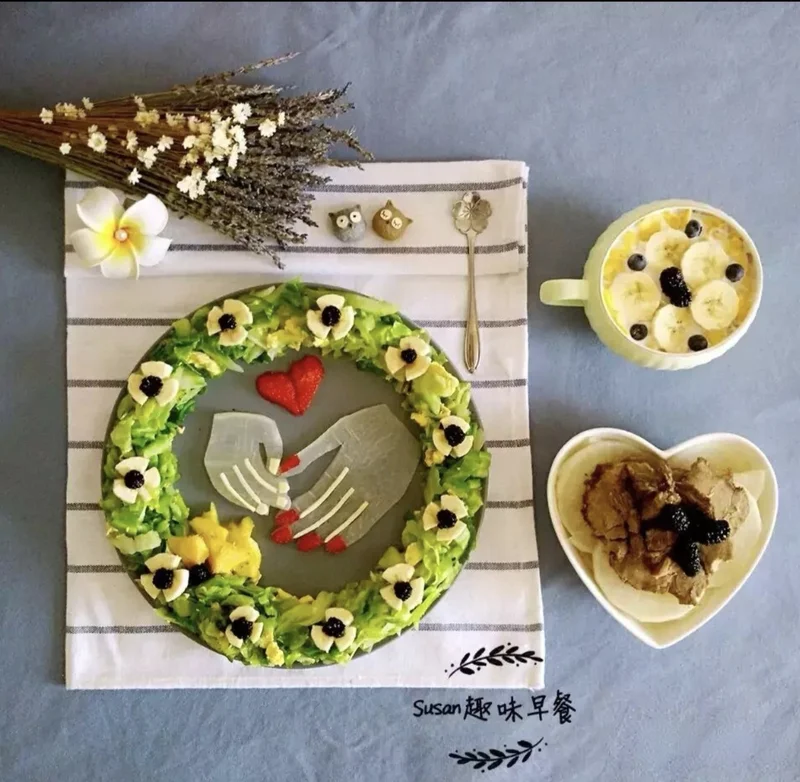 【Susan趣味早餐】给妈妈的“大手牵小手”