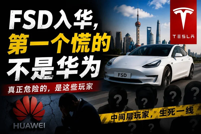 FSD入华 第一个慌的不是华为