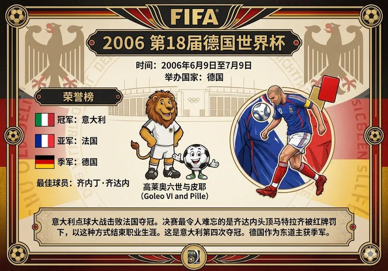 历届世界杯赛总结帖（3）2006年和2002年🏆