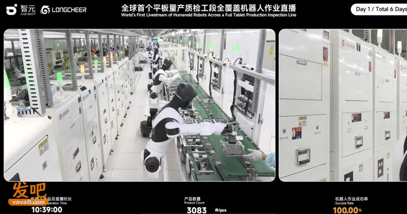 机器人“早八晚七”集体打卡上班 中国新生产力入场？