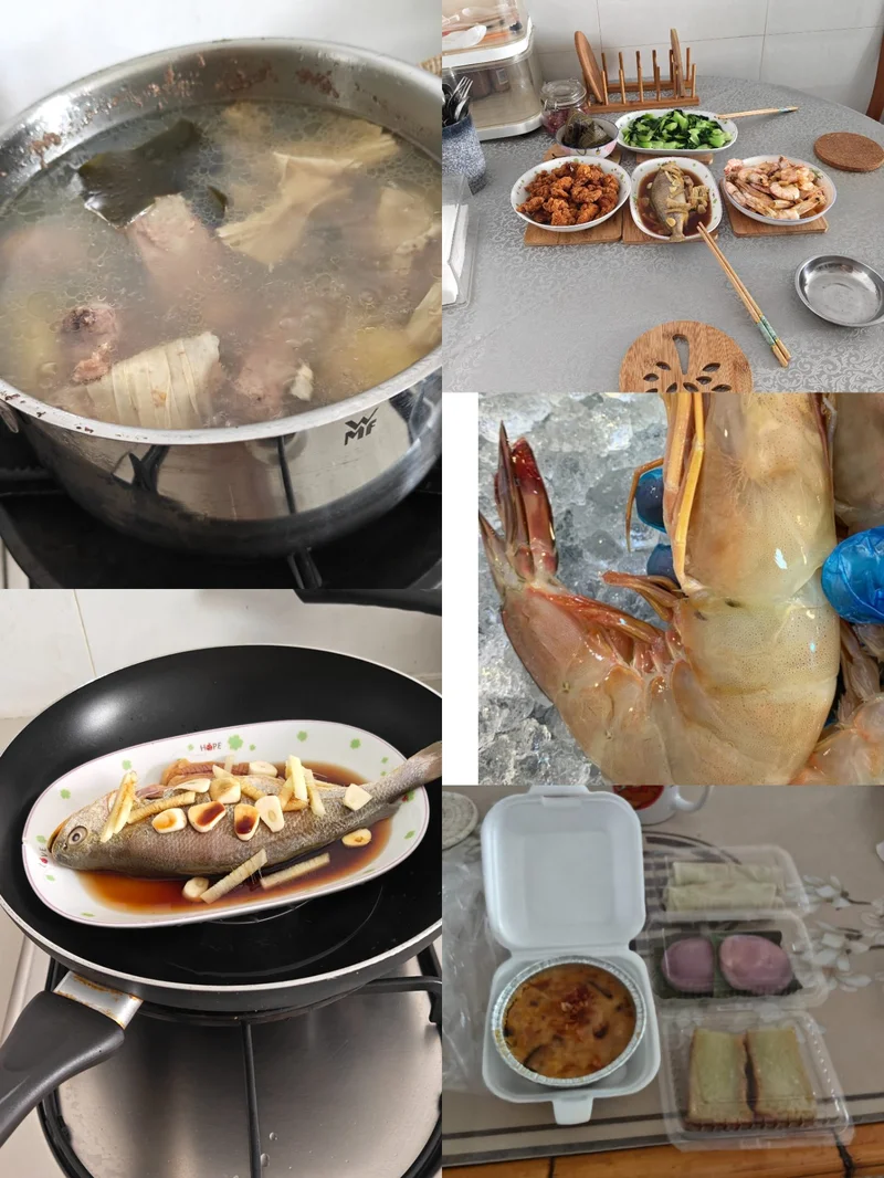 人间烟火味,  最抚凡人心(三) 🍜🦞🐟🍷🍾🍒