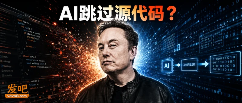 马斯克宣判代码死刑!AI直出二进制,行业教父集体回怼