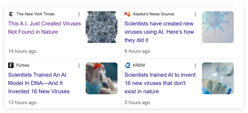 美国科学家用AI制造出16种全新病毒 网民炸了