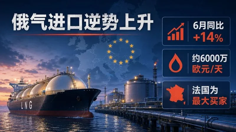 禁运倒计时下的反常增长：欧盟6月俄气进口猛增14%