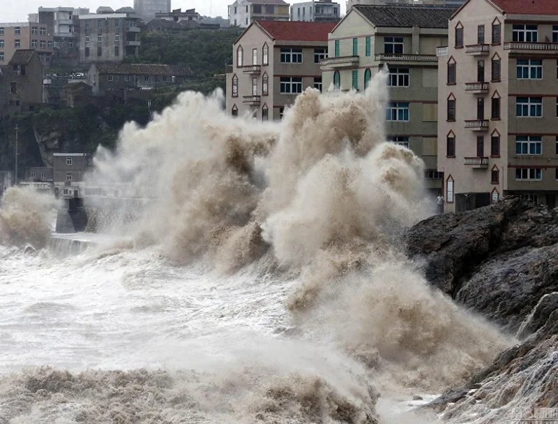 14级台风"白海豚"逼近 浙江一家四口翻护栏闯海酿悲剧