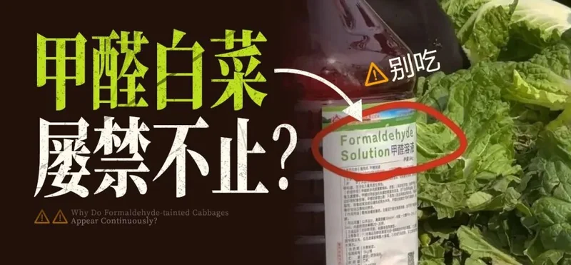 甲醛大白菜们 为什么屡禁不止?