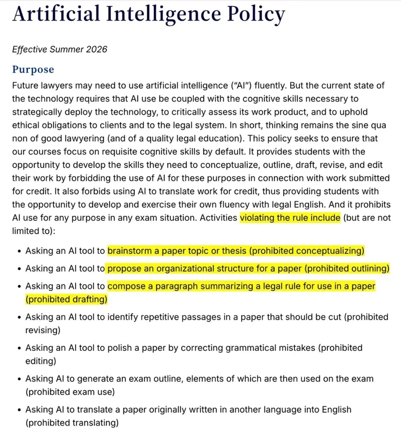 美国大学反AI排行榜曝光!连用chatgpt润色都不行