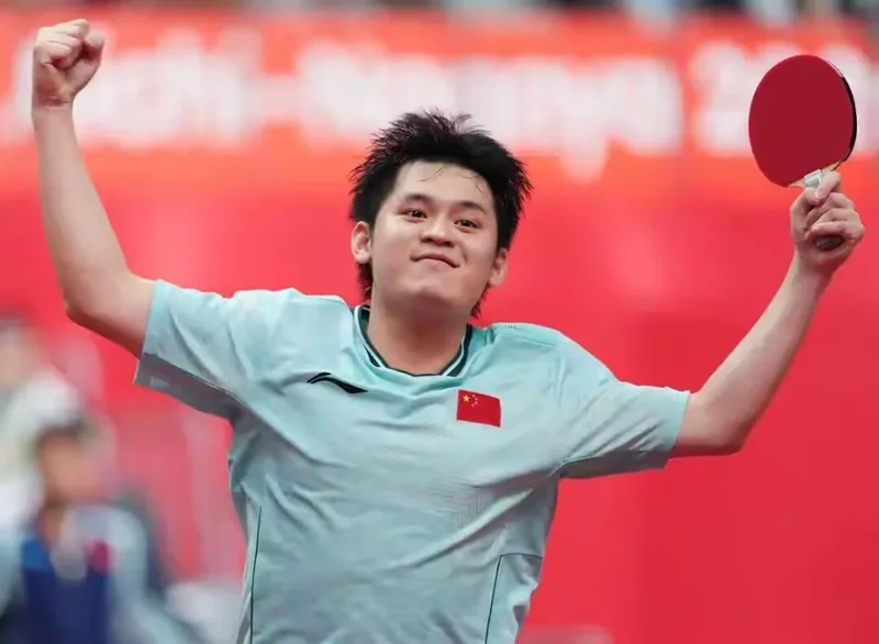 祝贺！国乒21岁小将崛起：打张本智和11-1比分，亚运会连夺2金