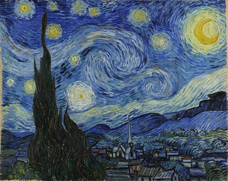 科学家研究发现：梵高《星月夜》可能描绘1889年7月22日真实星空