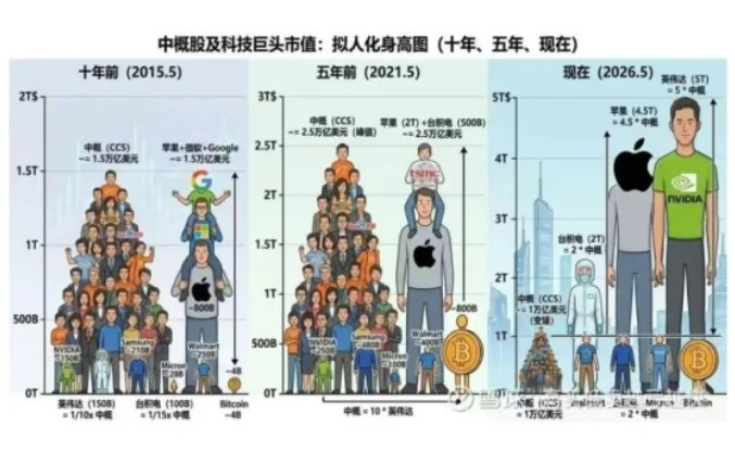 中美顶级IT公司十年发展对比,把我干沉默了