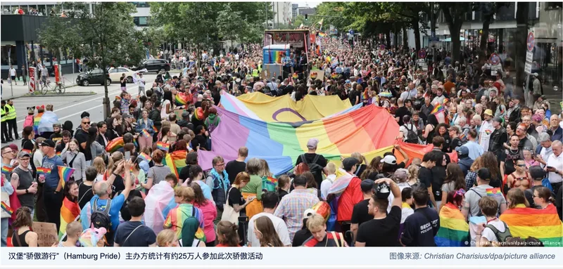 “不因袭击而退缩”柏林遇袭一周后德国多地举行“骄傲游行”