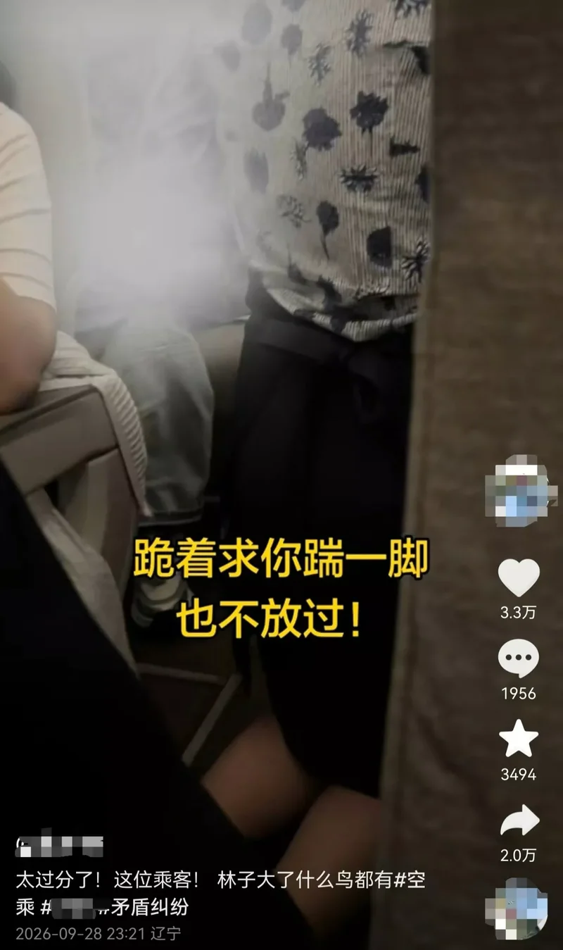 人民日报评“空姐下跪道歉”:已触碰人格尊严和法律底线 航司不能无条件退让